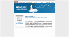Desktop Screenshot of prodouane.com