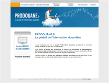 Tablet Screenshot of prodouane.com